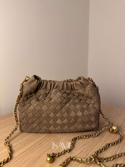 Elena Suede Crossbody Pouch