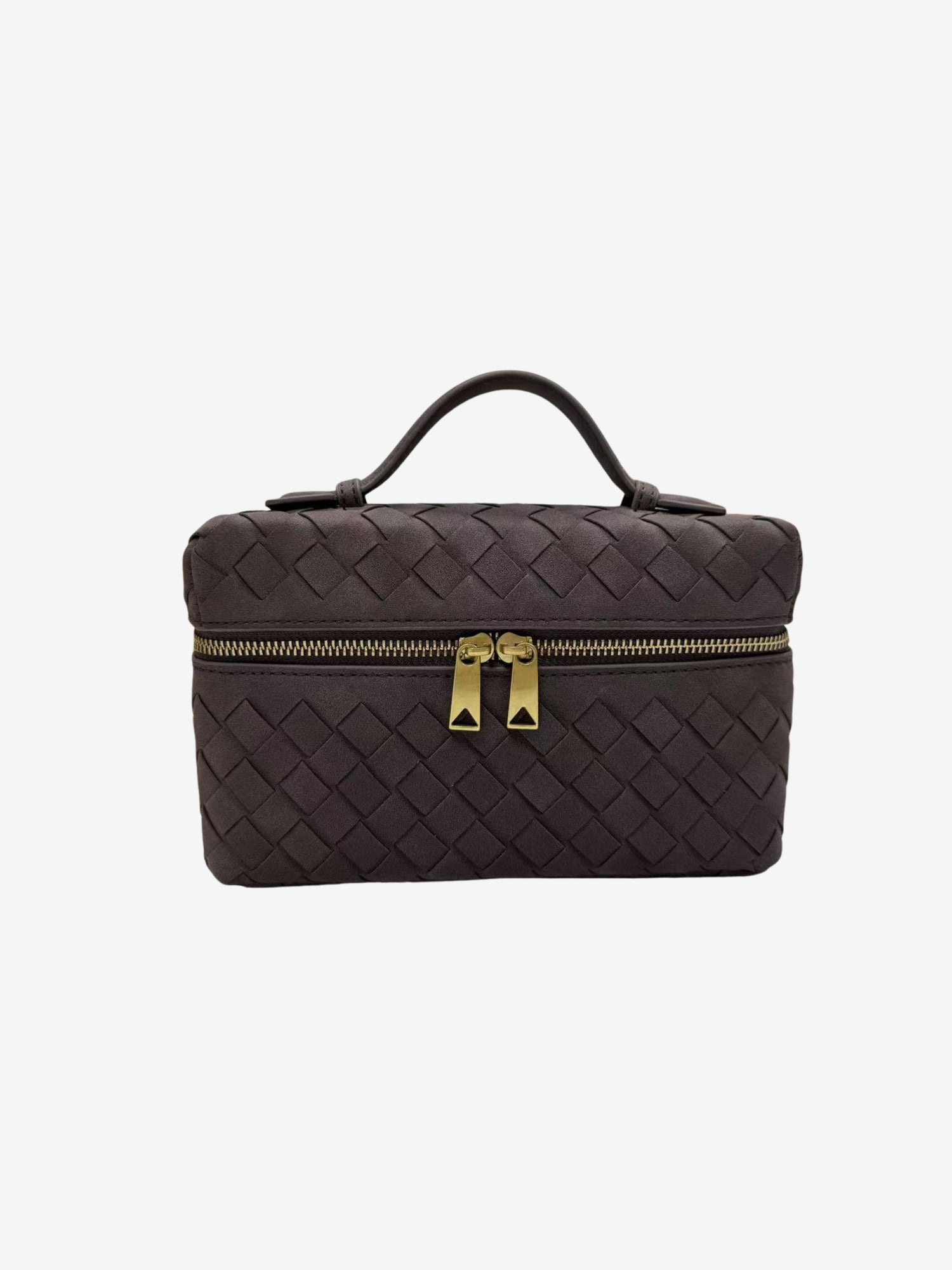 Clara Woven Suede Bag