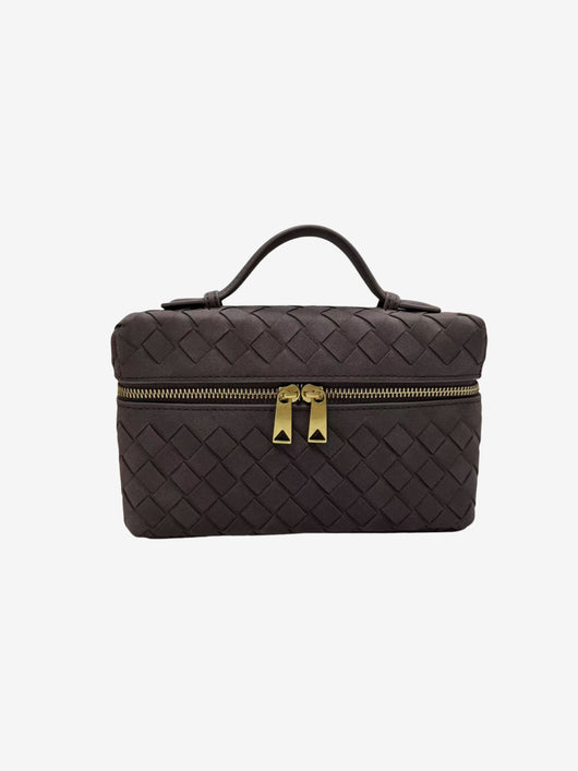 Clara Woven Suede Bag