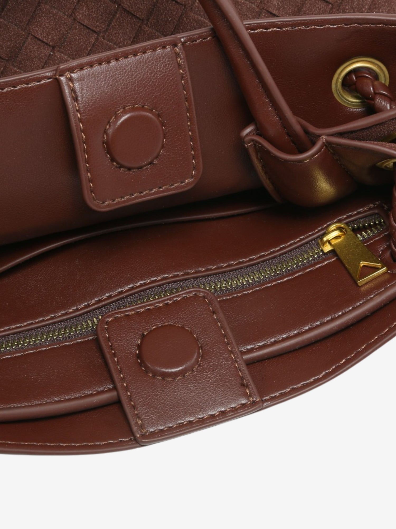 Emma Woven Suede Bag Small