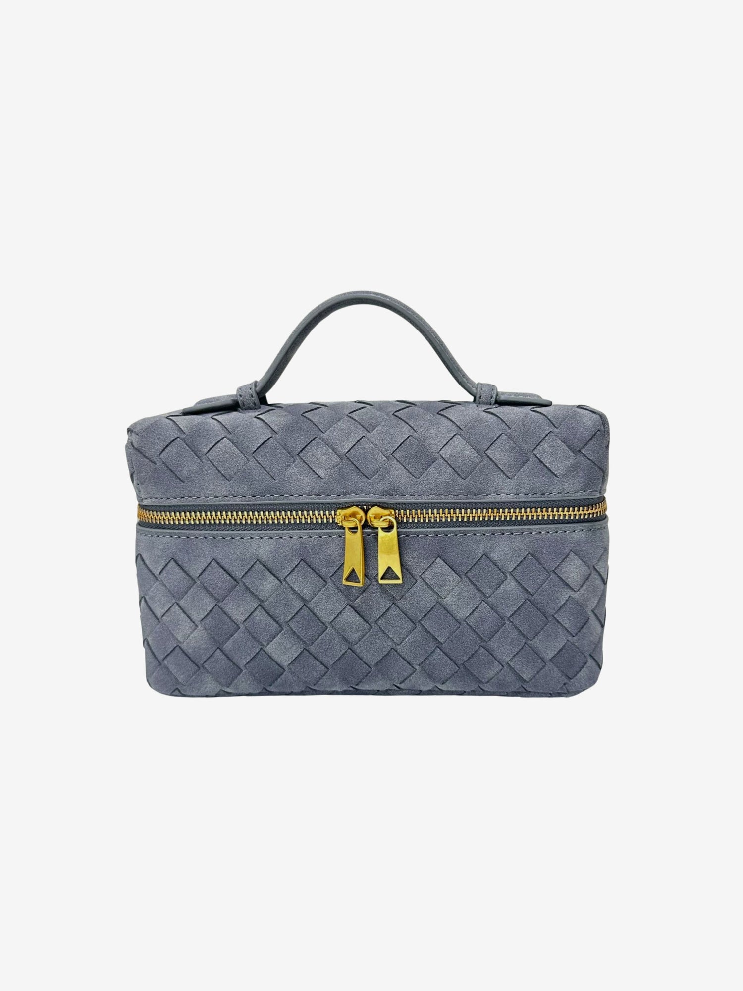 Clara Woven Suede Bag