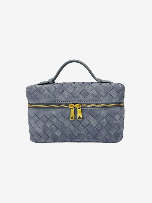 Clara Woven Suede Bag