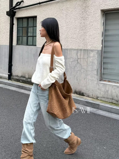 Helen Suede Tote Bag (adatta a un laptop da 16 pollici)