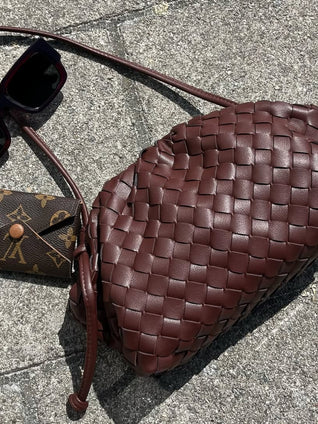 Amie Woven Crossbody Bag